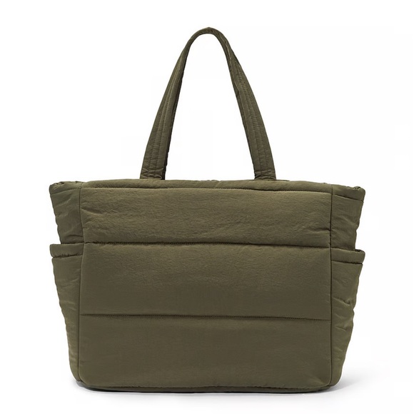 Pink VS Quilted Puffer Large Tote NWT - Picture 2 of 5